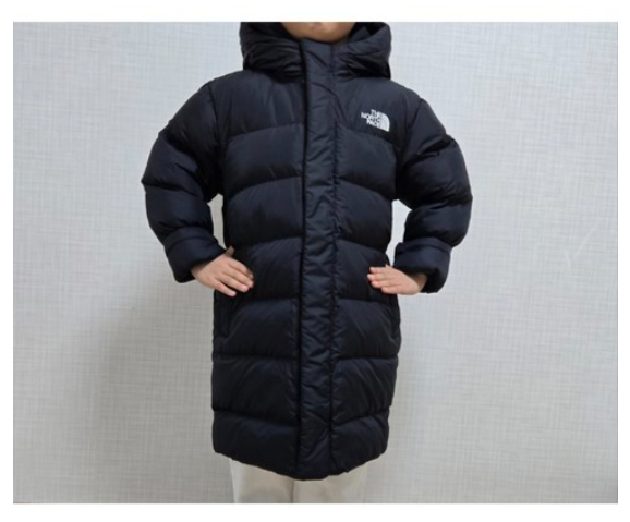 노스페이스 키즈 블랙 롱패딩 다운 코트 공용