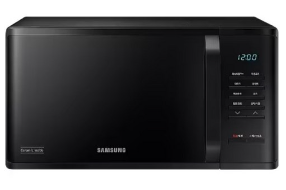 삼성전자 세라믹 전자레인지 블랙 버튼식 23L