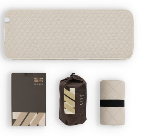 접쏙 여행용 프리볼트 전기매트 캠핑 탄소 컴팩트 전기장판 1인용 110V 겸용