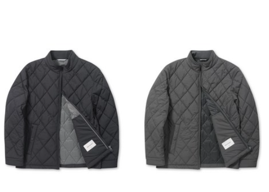 코오롱패션 브렌우드 친환경 폴리 소재 경량 패딩 점퍼 2종